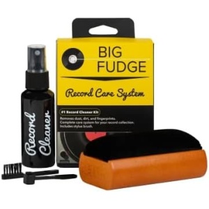 Big Fudge Vinyl Record Cleaning Kit - Complete 4-in-1 - Includes Ultra-Soft