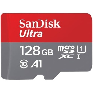 SanDisk 128GB Ultra microSDXC UHS-I Memory Card with Adapter - Up to 140MB/s