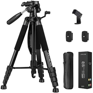 Tripod Camera Tripods, 74" Tripod for Camera Cell Phone Video Photography