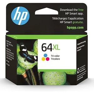 HP 64XL Tri-color High-yield Ink Cartridge | Works with HP ENVY Inspire 7950e;